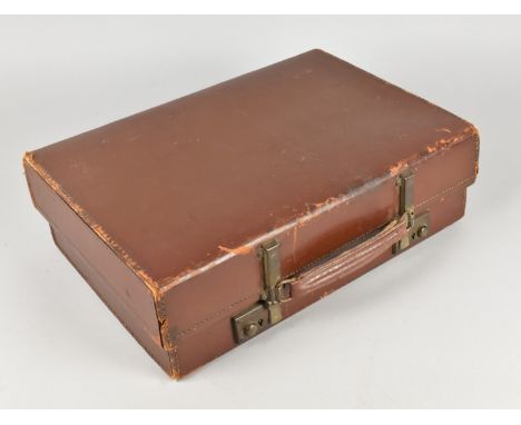 A Vintage Leather Document Case, 41cms Wide