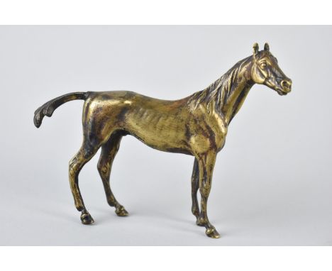 A Victorian Bronze Study of a Racehorse, 10cms High