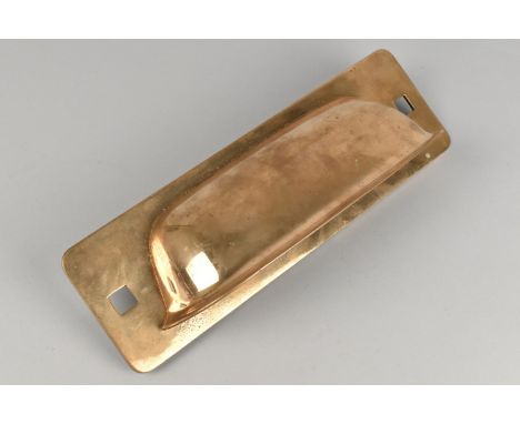 A Heavy Victorian Polished Bronze Letter Flap, 31cms by 9.5cms