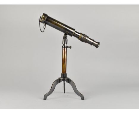 A Reproduction Desktop Telescope as Made by W. Ottway and Co Ltd, London 1915, Telescope 25cms Long