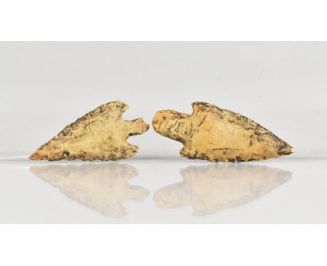 Two Neolithic Type Flint Arrowheads