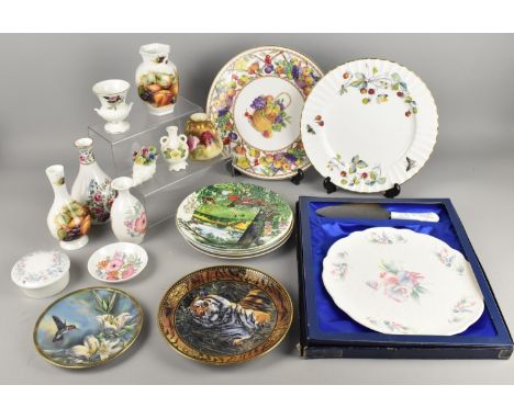 A Collection of Various Ceramics to Comprise Series Plates to Include Wedgwood Colin Newman's Country Panorama, Various Vases