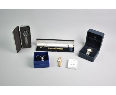 A Collection of Various Items of Jewellery to include Boxed Krug-Baumen Watch, Opal Earrings, Swarovski Jewelled Necklace Ben