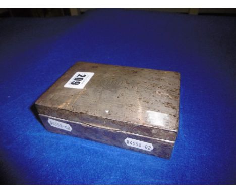 HM SILVER CIGARETTE CASE