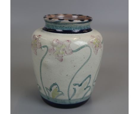 Small Art Nouveau studio pottery vase - Approx H: 9.5cm