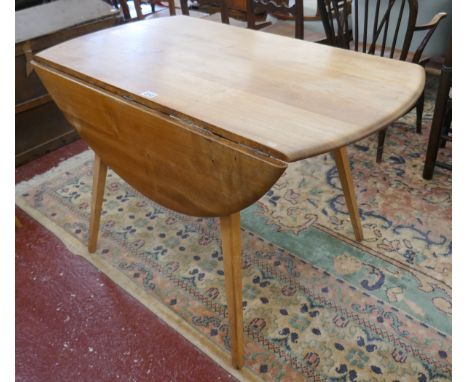 Ercol blonde elm drop-leaf dining table