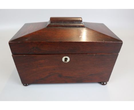 Rosewood tea caddy