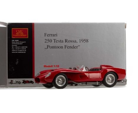 M-071 1:18 SCALE FERRARI 250 TESTA ROSSA 1958 "PONTOON FENDER",boxedSome scratches to plastic windscreen, some very light gen