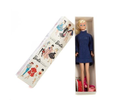 BARBIE GENUINE TEEN AGE FASHION MODEL,by Mattel, stock no. 850, blonde ponytail, boxed with accessorieslacking original red s