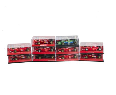 Minichamps 1:43 Scale Michael Schumacher Collection, A cased collection of Edition 43 Ferris and Jordan, comprising limited e