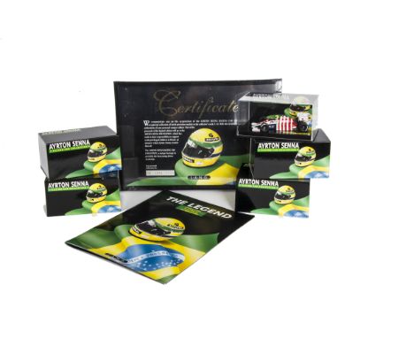 Lang Ayrton Senna Racing Car Collection, A cased set of limited edition 1:43 scale models, Edition 43 Nos 1-21, complete with