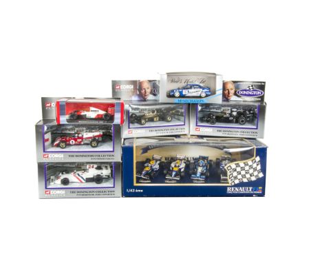 Boxed Competition Cars, A collection of 1:43 scale vintage and modern cars mostly Formula 1, including examples by Corgi, Bru