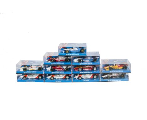 Minichamps 1:43 Scale Indy Car Models, A cased collection, Comprising Indy Car Collection, limited edition, 964308 Hall Racin