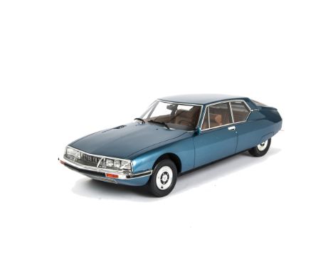 Otto Models Citroën SM, A boxed 1:12 scale model in blue livery, (G009)  E, Box (with outer box)  G-E 
