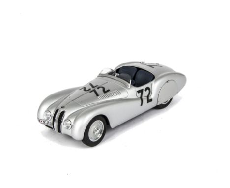 Autoart BMW Streamline 328, A boxed 1:18 scale, 1940 Mille Miglia, in silver livery race number 72, Richter Briem, (804303007