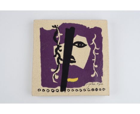 John Piper (British, 1903-1992) at Fulham Pottery 'Winter' tile, 1983 screen printed produced to commemorate the Piper retros