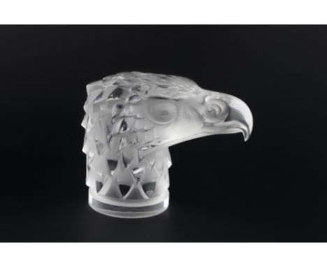 Lalique 'Tete D'Aigle' eagle head car mascot originally designed in 1928, possibly produced after 1945 moulded 'R. LALIQUE' a