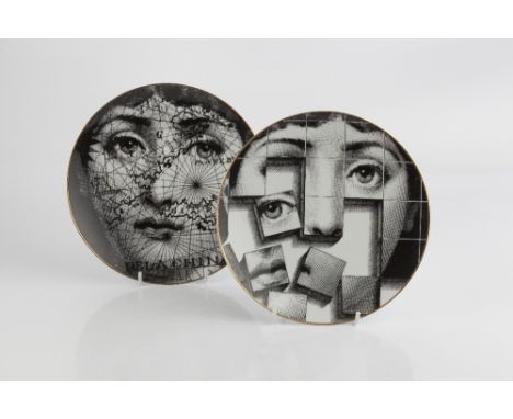 Piero Fornasetti (Italian, 1913-1988) for Rosenthal 'Themes and Variations', two plates design 31 and 33 lithographically pri