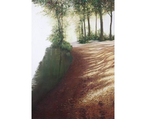 Graham Hillier (British, 1946-2006) The Loire towards Amboise, 1991 signed and dated (lower right) oils on canvas 90cm x 61cm