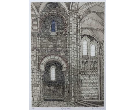 Valerie Thornton (British, 1931-1991) Vezelay, Interior, 1974 42/70, signed, titled, dated and numbered in pencil (in the mar