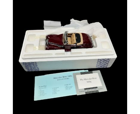 Franklin Mint 1/24th&nbsp;scale pair with 1957 Mercedes-Benz 300Sc No. B11UG29 and 1925 Rolls-Royce Silver Ghost No. B11RS11,