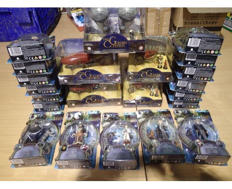 Twenty two The Golden Compass figures and vehicles includes multiples, comprising Serafina, four Lee, four Coulter, three Lyr