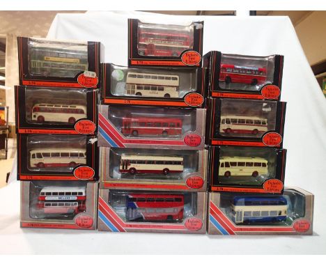 Thirteen EFE buses and coaches, mostly Ribble or North England, includes 16521 Atlantean Ribble White Lady, all excellent con