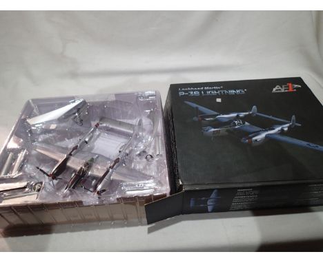 1/48 scale Lockhead P38 Lightning by the Air Force 1 Model Company, appears in excellent condition, boxed. UK P&amp;P Group 1