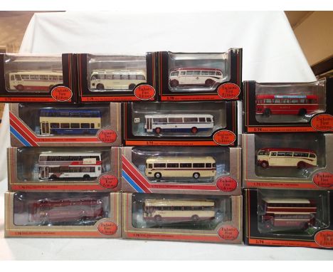 Twelve EFE buses and coaches, mostly Ribble or North England, all excellent condition, wear to boxes. UK P&amp;P Group 2 (£20