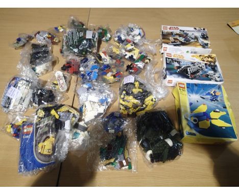 Small quantity of Lego, some in small sealed packets, includes Star wars example, contents unchecked. UK P&amp;P Group 1 (£16