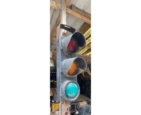 An old traffic light.