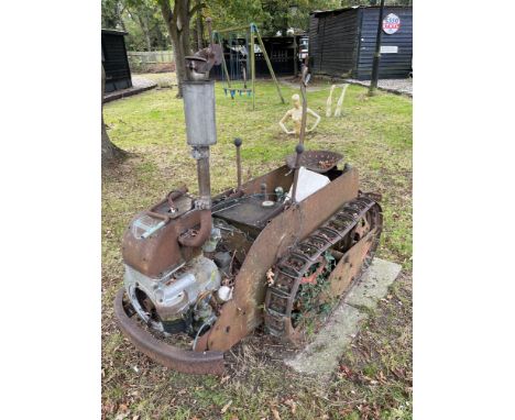 An antique Ransomes crawler tractor.