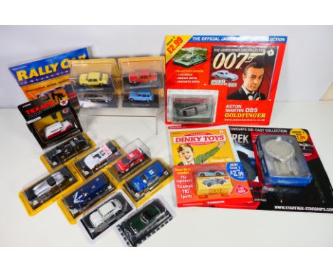DeAgostini - Star Trek - James Bond - Corgi - DelPrado - A mixed collection of boxed diecast cars and collector magazine. To 