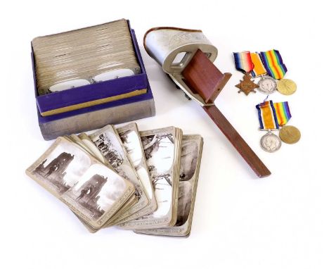 A First World War Trio, awarded to 22323 PTE.A.RODGERS, DURH:L.I., comprising 1914-15 Star, British War Medal and Victory Med