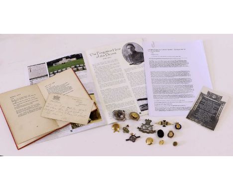 Lieutenant Stewart Gordon Ridley, The Yorkshire Regiment and Royal Flying Corps:- a Small Collection of His Items, comprising