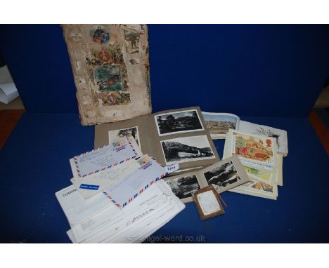 A quantity of first day Covers including London Landmarks, Prince of Wales Investiture, Insects, etc., wooden bound Scrap boo