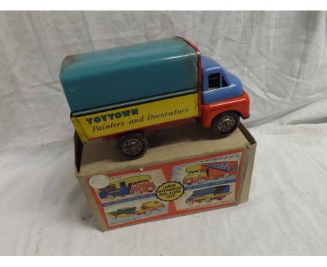 Wells Brimtoy No 706 Toy Town Painters and Decorators Clockwork Lorry No 706  