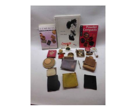 A collection of Mixed Vanity Items to include, Gilt Metal Lipstick Holder, Boxed Yardley Powder Compact, Coty Lipstick Mirror