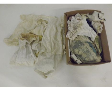 A box containing a large quantity of mostly Vintage Children s Clothing, together with a few items of Dolls Clothing 