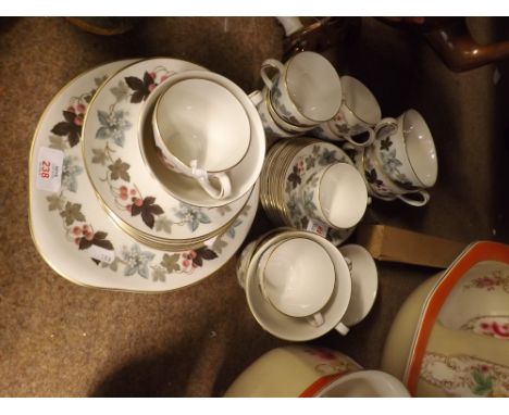 Quantity of Royal Doulton Camelot pattern Table Wares, to include double handled Sandwich Plate, Tea Cups, Coffee Cups, and S