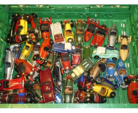 A collection of over forty various diecast Morgan sports models, mainly three-wheelers including Brumm etc.