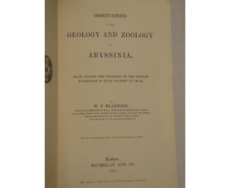 Blanford (WT) Observations on the Geology and Zoology of Abyssinia - made during the progress of the British expedition to th