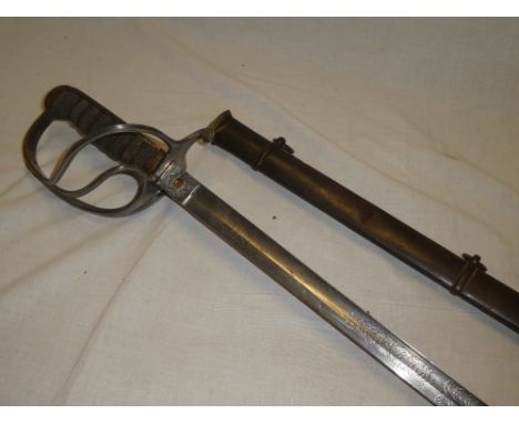 A Victorian Staff Officer's sword of the South Staffordshire Regiment formerly the property of John Robert Blackhall Graham C