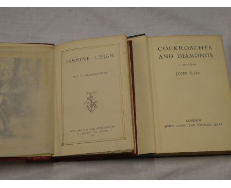 Goss (John) Cockroaches and Diamonds as a Sonatina first edition 1937 illus. G. Garnier; and Fraser-Tyyler (C. C.) Jasmine Le