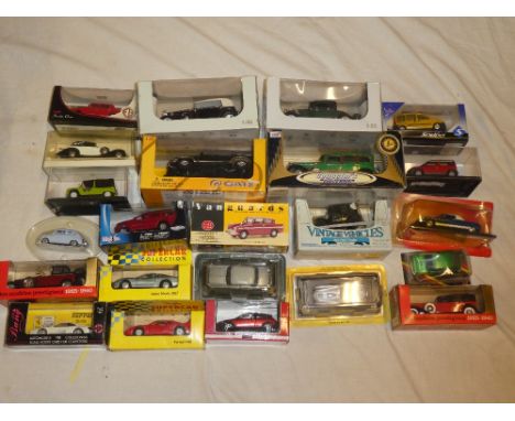 A selection of mainly mint and boxed diecast cars including Vanguards, Solido, Days Gone Brooklands pack and others etc.