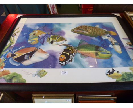 A Limited Edition Mark Newman Print, Trigger Happy, 94cm Long 