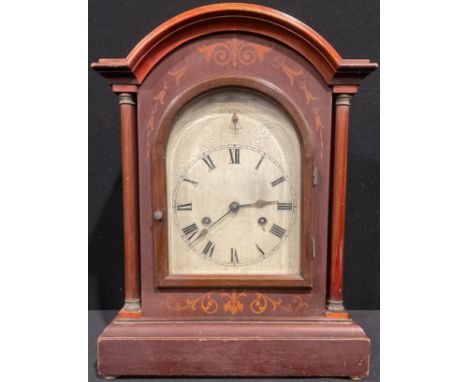 An Edwardian mantel clock, 42.5cm high