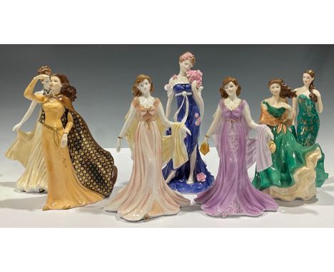 A Royal Worcester figure, for Compton &amp; Woodhouse, The Spirit of Summer, CW526, limited edition 339/9,500; others, Melani