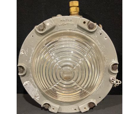 An Air Ministry Hangar light fitting, Heyes lighting, 28cm diameter
