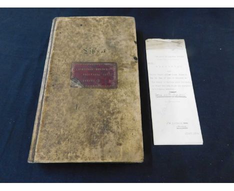 MANOR OF GRIMSTONE RECTORY IN NORFOLK, manuscript court book, 1803-1925, large quantity of entries in various hands together 